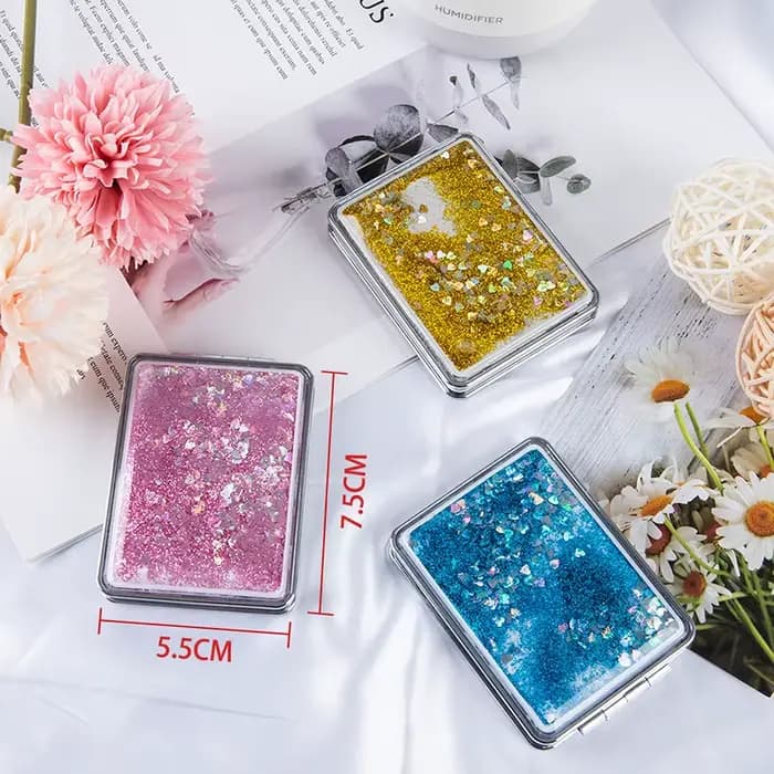Mini miroir de maquillage de poche