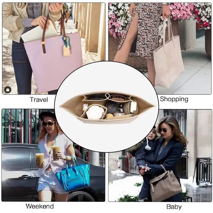 Le sac cosmétique de doublure d'insertion de feutre convient pour LongChamp