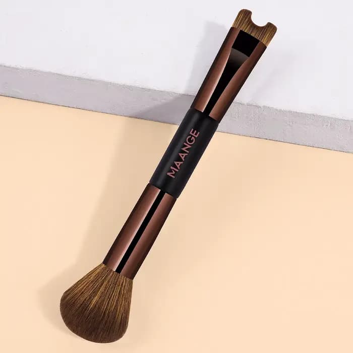 MAANGE Double tête fond de teint Contour du nez pinceau de maquillage en forme de U Modification fac