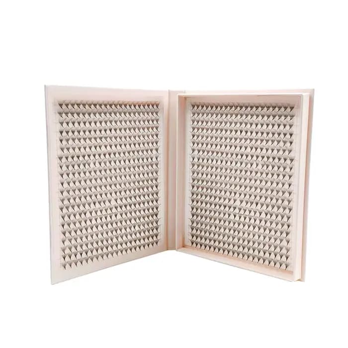 1200 ventilateurs faux cils XXL Mega plateau mat Ultra foncé préfabriqué Volume ventilateur Base poi