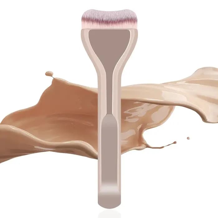 1 pinceau de maquillage professionnel – doux pour le fond de teint et le correcteur