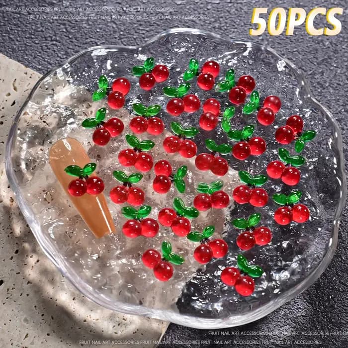 Breloques pour ongles Fruits d'été 3D