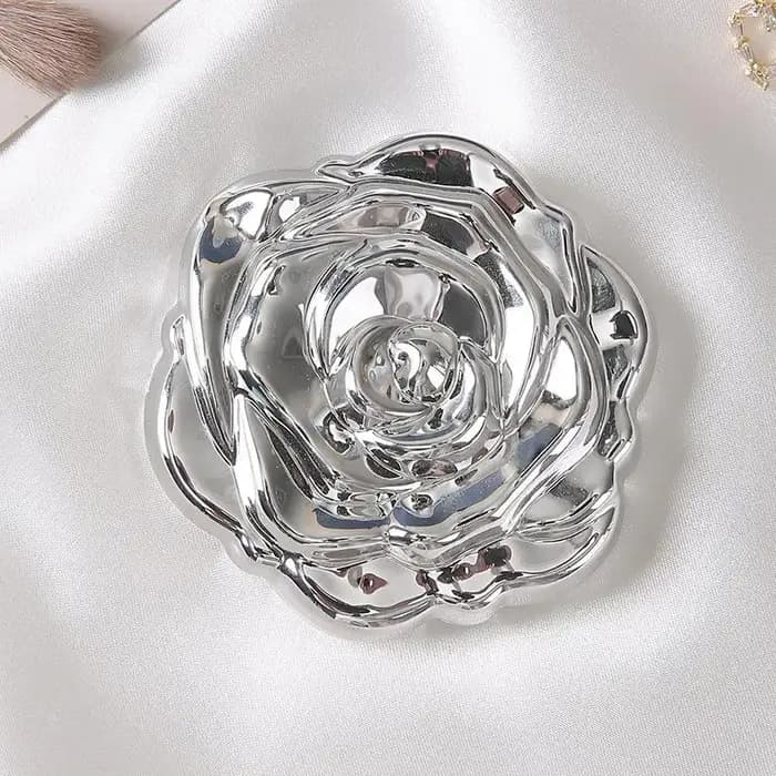 Mini miroir Portable rétro fleur de Rose