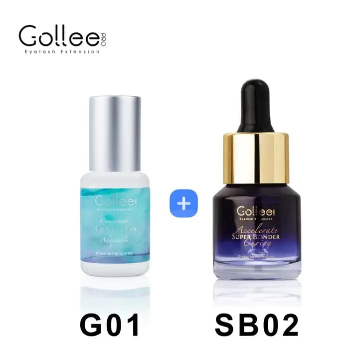 GOLLEE Super Bonder Extensions de cils scellant et colle d'extension