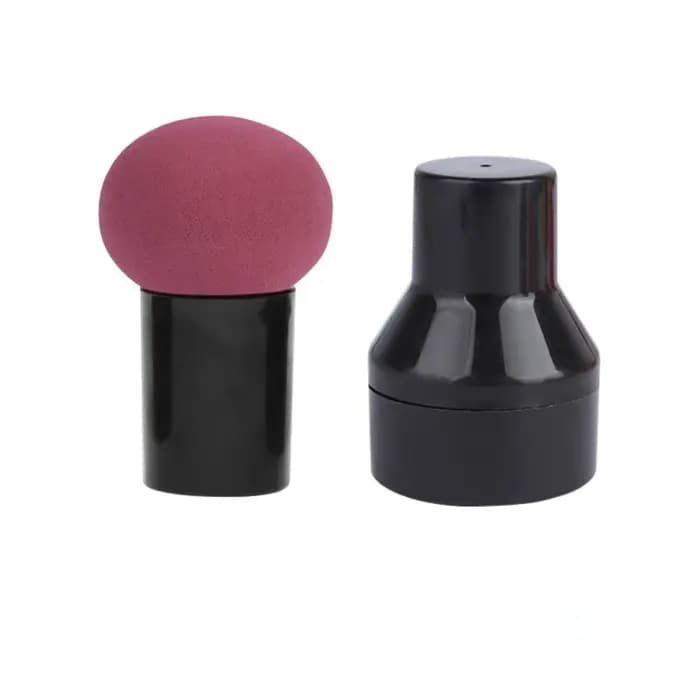 Nouvelle éponge de maquillage en forme de champignon avec boîte de rangement