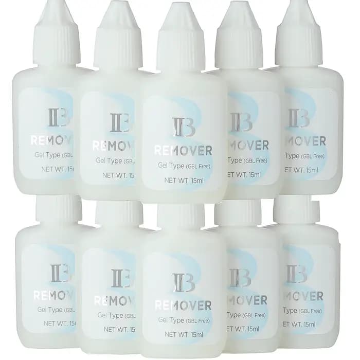10 pièces I beauté dissolvant de colle GBL gratuit ib Extension de cils dissolvant de colle clair dé