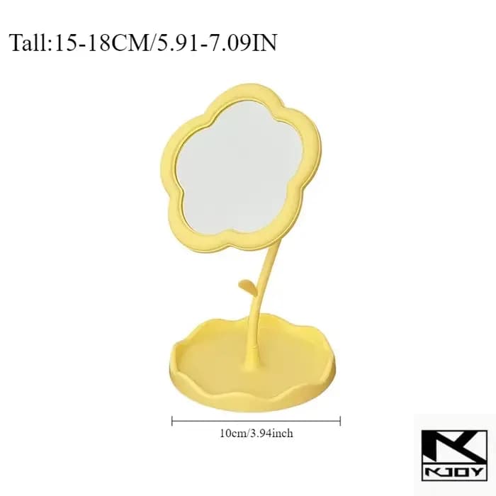 Miroir de bureau créatif en forme de fleur kkjoy