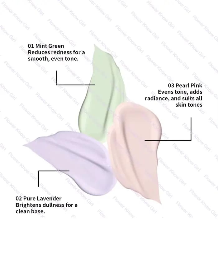 Maquillage fleur connaît coquille perle Collection apprêt coloration Base de maquillage visage lait