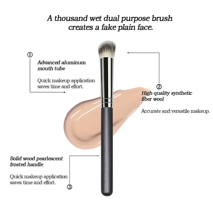 Hourglass-Pinceau de maquillage à poils en fibre douce