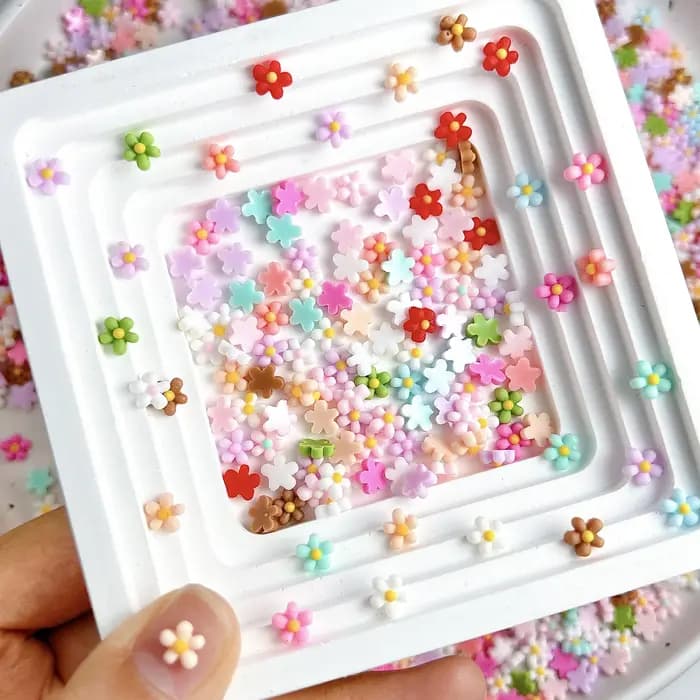 Breloques pour ongles en résine