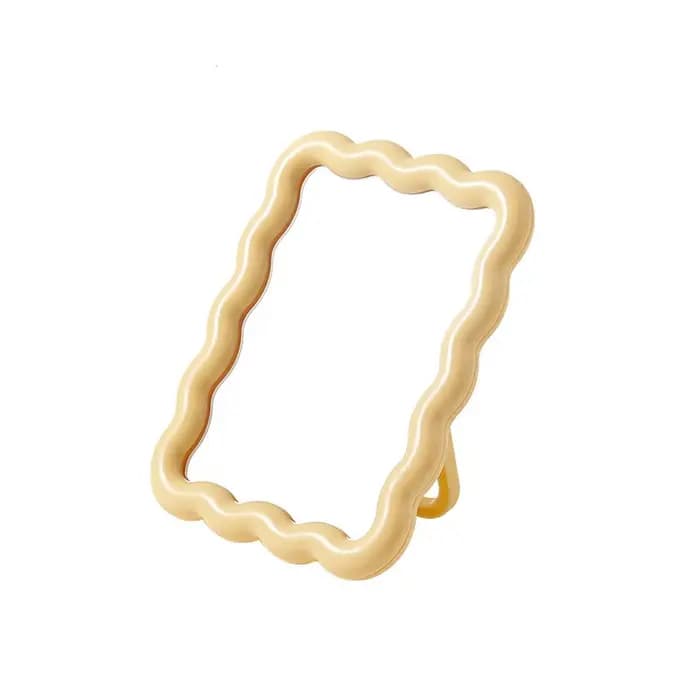Miroir de maquillage de bureau ondulé