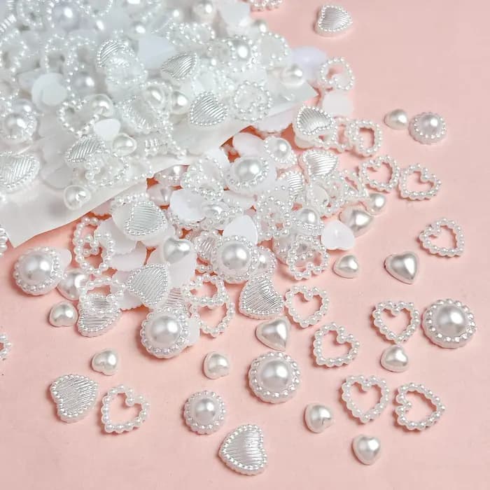 Breloques rondes minimalistes pour ongles