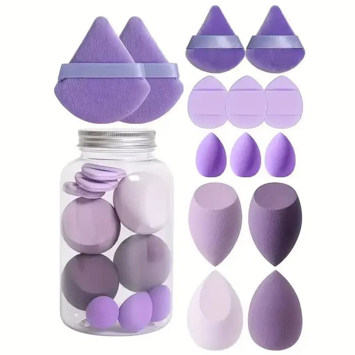 Ensemble d'éponges de maquillage pour femmes, 14 pièces, éponge de préparation de beauté, ensemble d