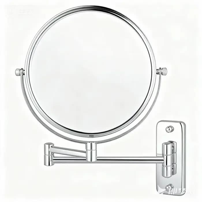 Miroir de salle de bain mural noir de 9 pouces, miroir grossissant 10x, miroir de maquillage double
