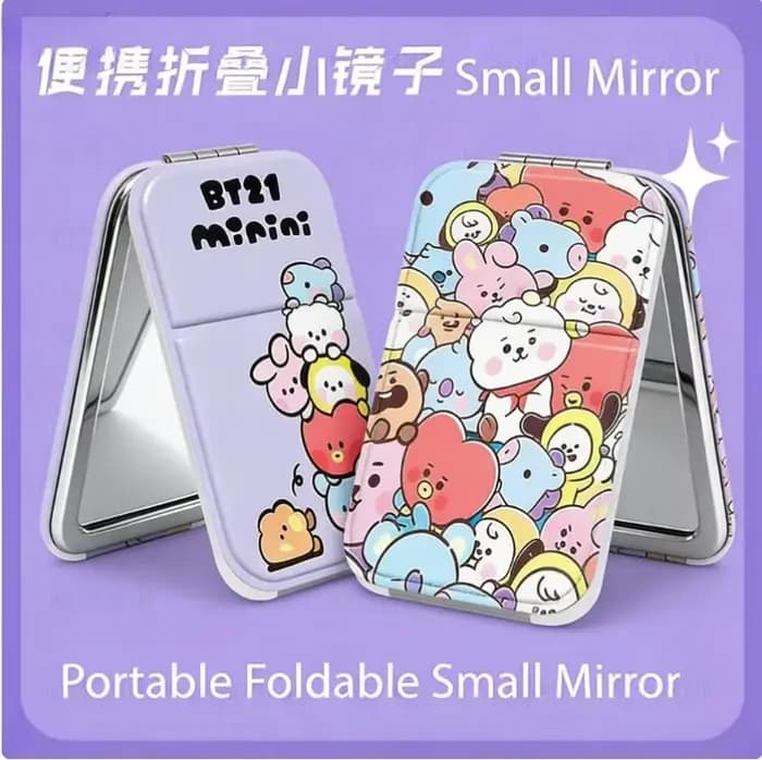 Miroir pliant mignon BT21 Idol 2026