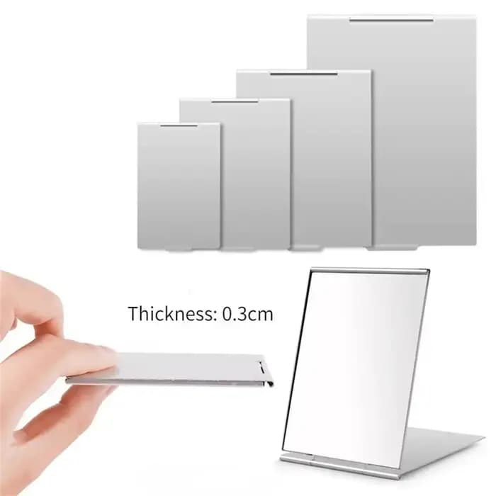 Petit miroir pliant en aluminium