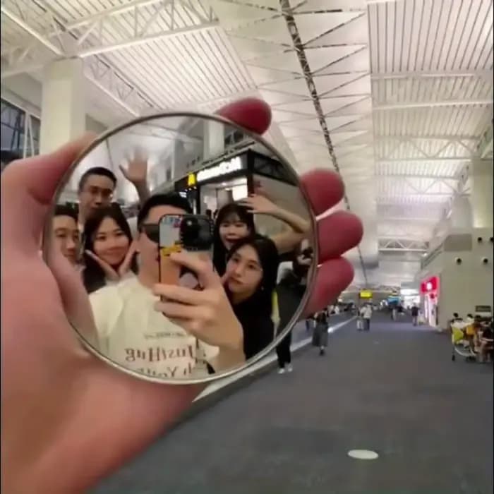 Miroir convexe rond, accessoires photo pour selfie