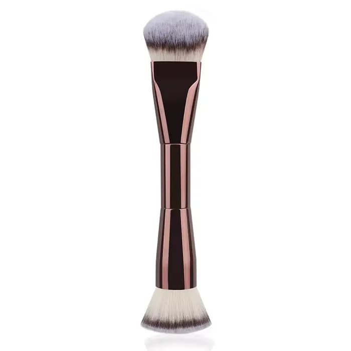 Pinceau de maquillage à Double tête, 3 styles, avec poils souples, pour fond de teint, Blush, BB crè