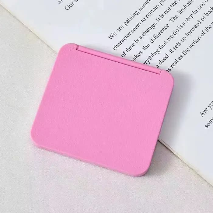 Mini miroir de maquillage double face pour filles, carré, portable, mignon, sac à main, compact, plusieurs couleurs, cadeau
