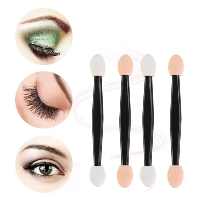 5/30/50/100 pièces pinceau fard à paupières double face éponge Nylon ensembles maquillage ombre