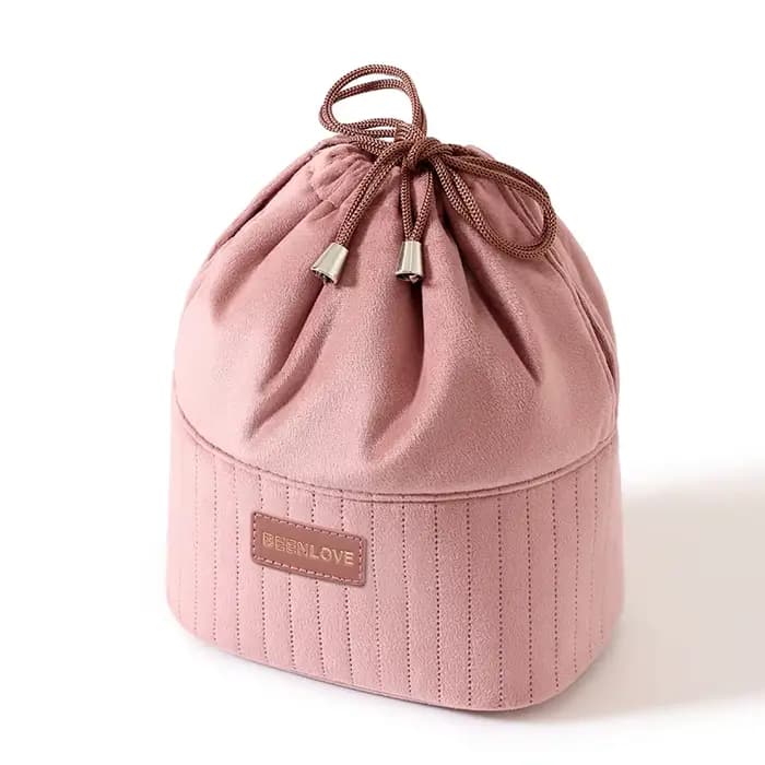 Trousse de maquillage imperméable en velours