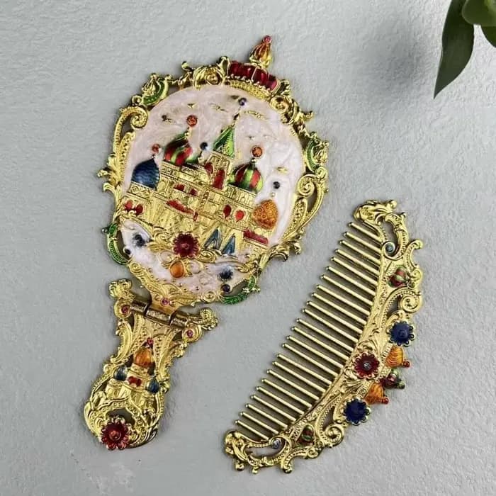 Miroir De maquillage à main Vintage esthétique petit