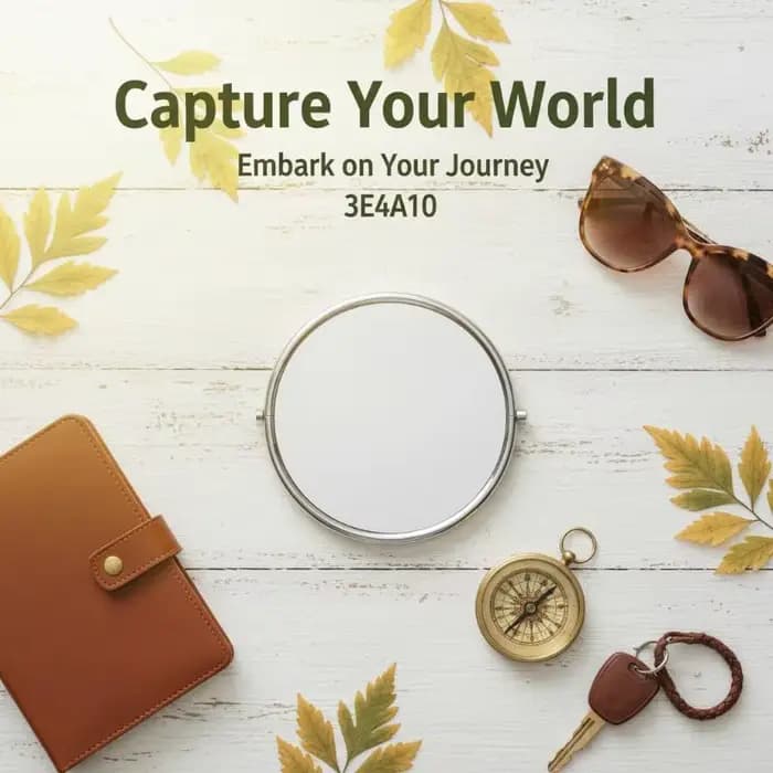 Miroir convexe rond, accessoires photo pour selfie