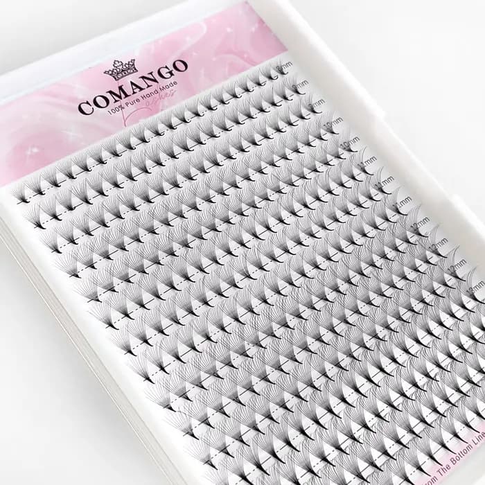 CoMango 300Fans préfabriqués volume fans vison vaporeux base pointue cils extension 3D / 6D / 10D /