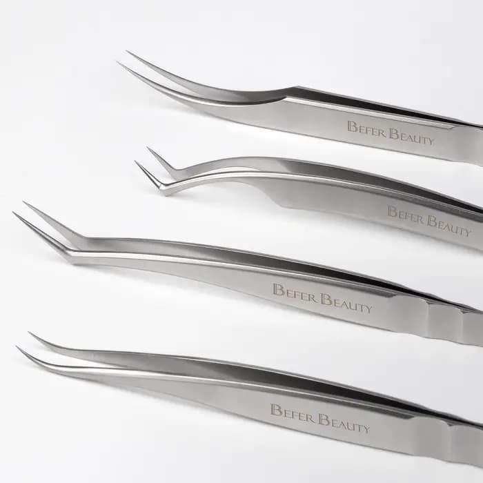 Pincettes antistatiques pour Extension de cils, pincettes professionnelles de Volume de haute précis