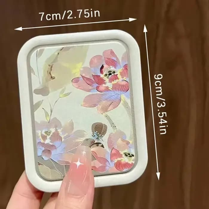 Miroir de maquillage pliant Lotus créatif