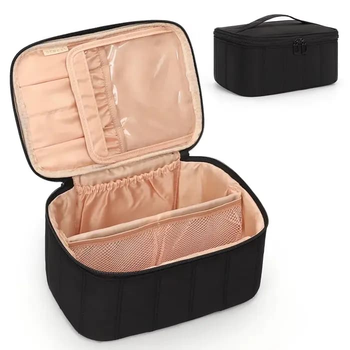 Trousse de maquillage, trousse à cosmétiques Portable, grande capacité, trousse de maquillage de voy
