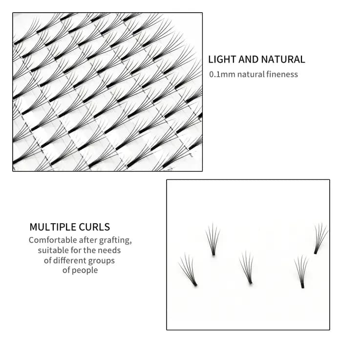 5 plateaux cheveux de vison tridimensionnels doux 3D faux cils faits à la main longs cils naturels F