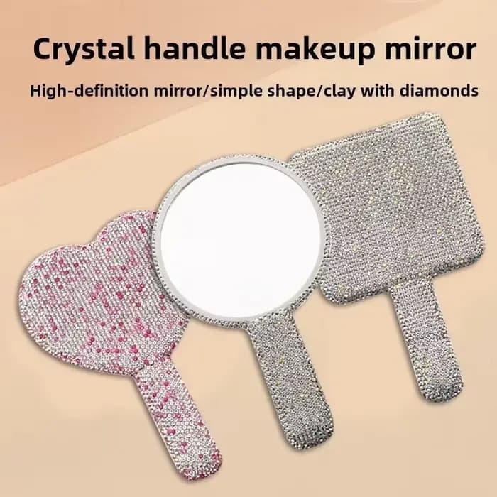 Miroir de maquillage portatif pour Extension de cils en diamant