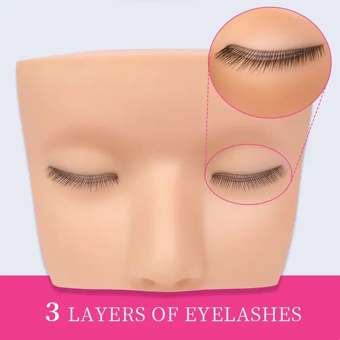 Tête de Mannequin à 3 Couches pour la Pratique du Maquillage