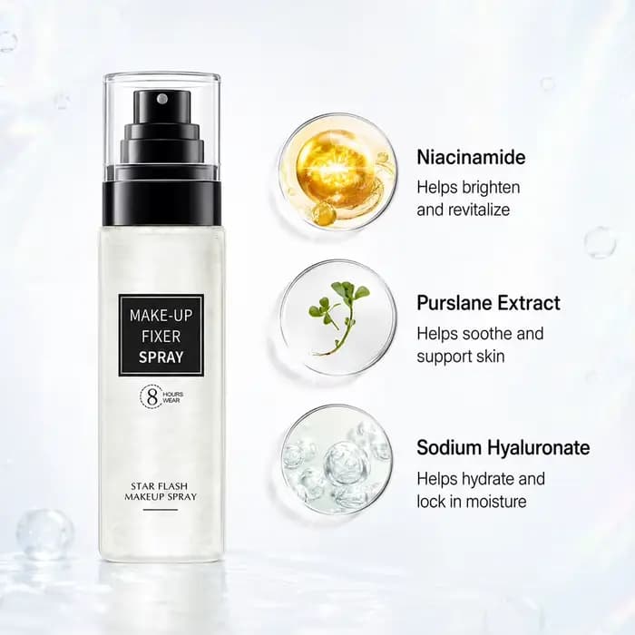 Spray Fixateur de Maquillage Fraîcheur Longue Durée