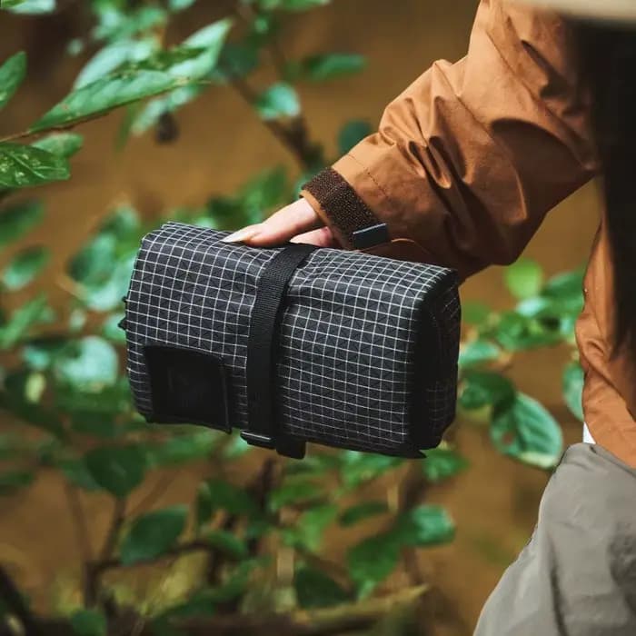 Sac de toilette portable imperméable à suspendre avec plusieurs compartiments pour la randonnée, le camping, les voyages, sacs de rangement ultralégers