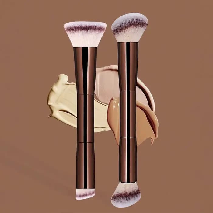 2 pièces pinceaux de maquillage professionnels à double tête