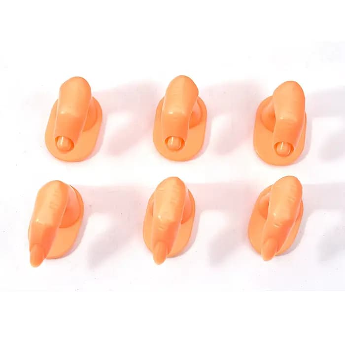 1 pièces en plastique doigt Mode manucure pratique doigt ongles mode débutants formation acrylique U