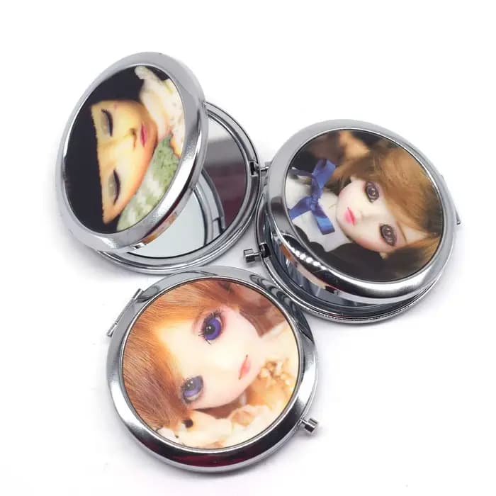 Mini miroir de maquillage de poche