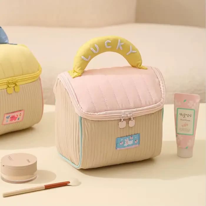 Trousse de Maquillage Mignonne à Motifs de Dessins Animés