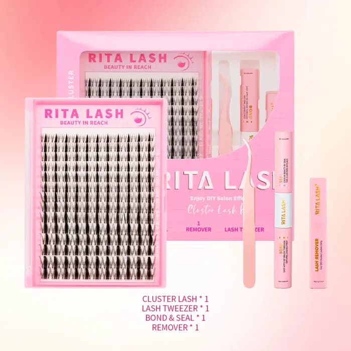 RITALASH 154 pièces D Curl Cluster Kit de cils
