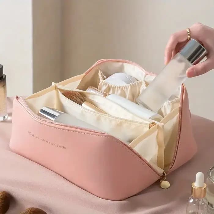 Organisateur de maquillage trousse de toilette féminine sac