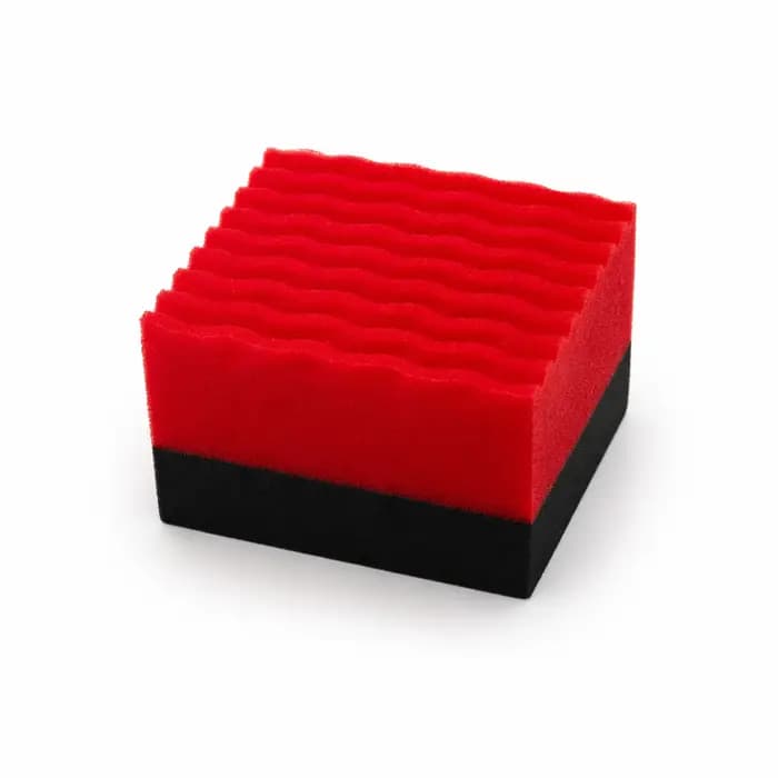 Éponge en mousse SPTA Wonder Wave Durafoam Contoured Large pour l'application de produit d'entretien des pneus et le lavage de voiture