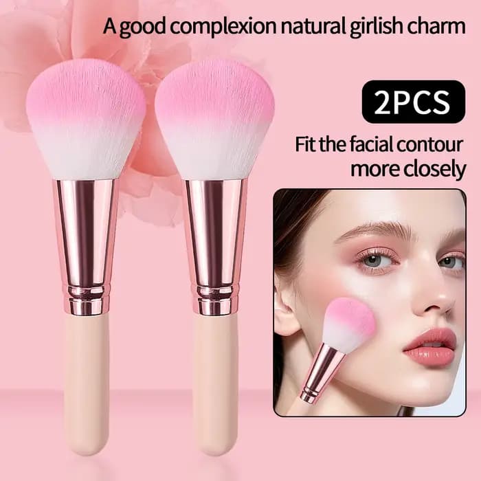 Pinceau à lèvres Vitality Girl - Manche en bois rose
