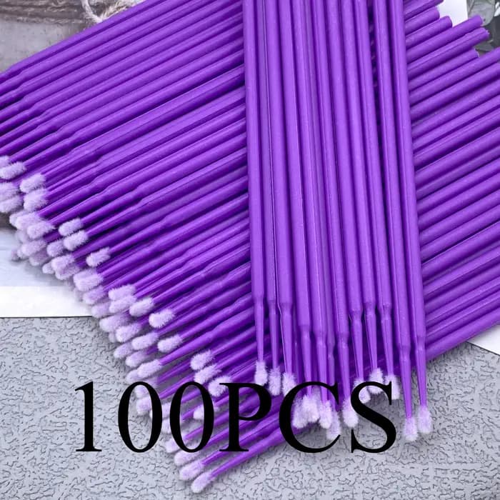 100/400 pièces Micro brosse jetable cils enlevant écouvillon Microbrosse Mascara baguettes applicateur Extension
