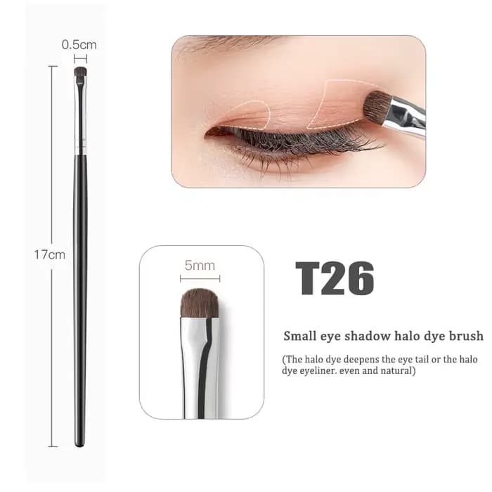 Petits pinceaux de maquillage pour fard à barrage
