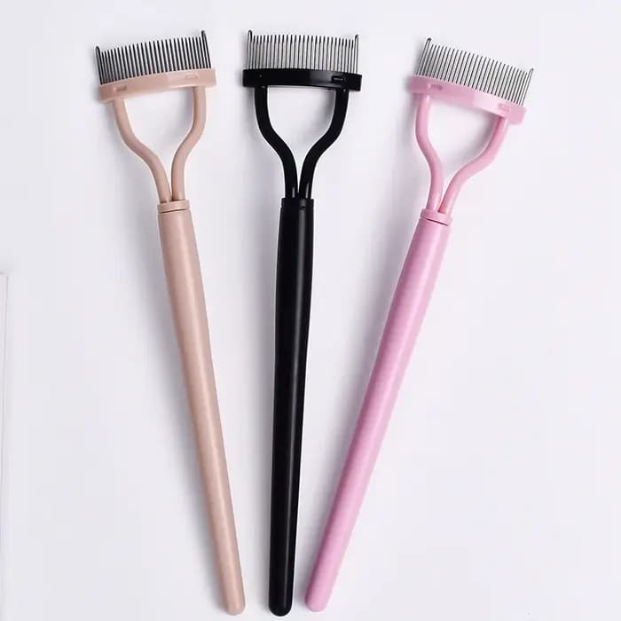 Séparateur de cils dents métalliques recourbe-cils droit maquillage de beauté brosse à cils en acier