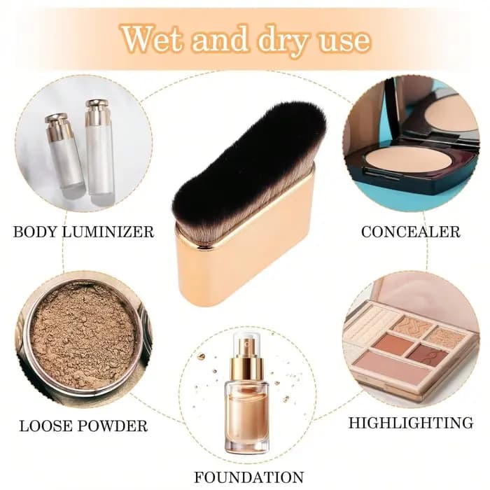 Brosse autobronzante Brosse de maquillage pour le corps douce Brosse autobronzante portable Brosse p