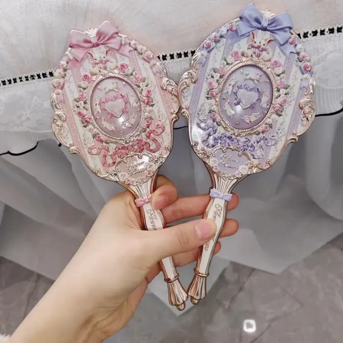 Miroir de poche portable Flower Know Bunny Garden Collection