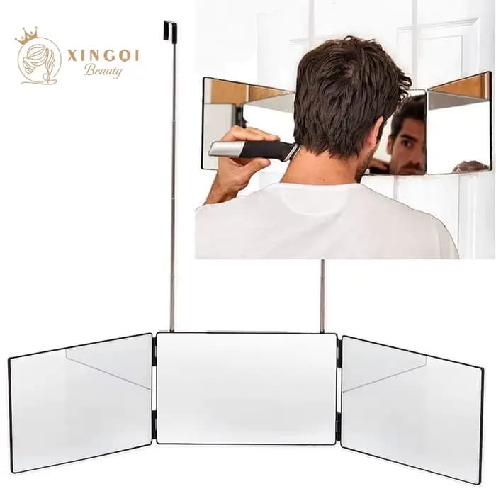 Miroir de Maquillage à Trois Volets pour Voir l'Arrière de la Tête